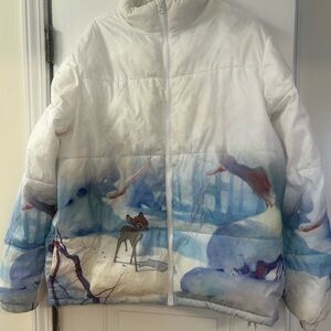 Disney White Jacket with Bambi Motif